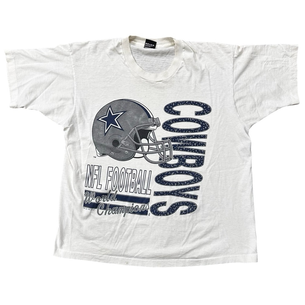 VTG Dallas Cowboys NFL Football World Champions T-Shirt 90s Graphic Tee XL